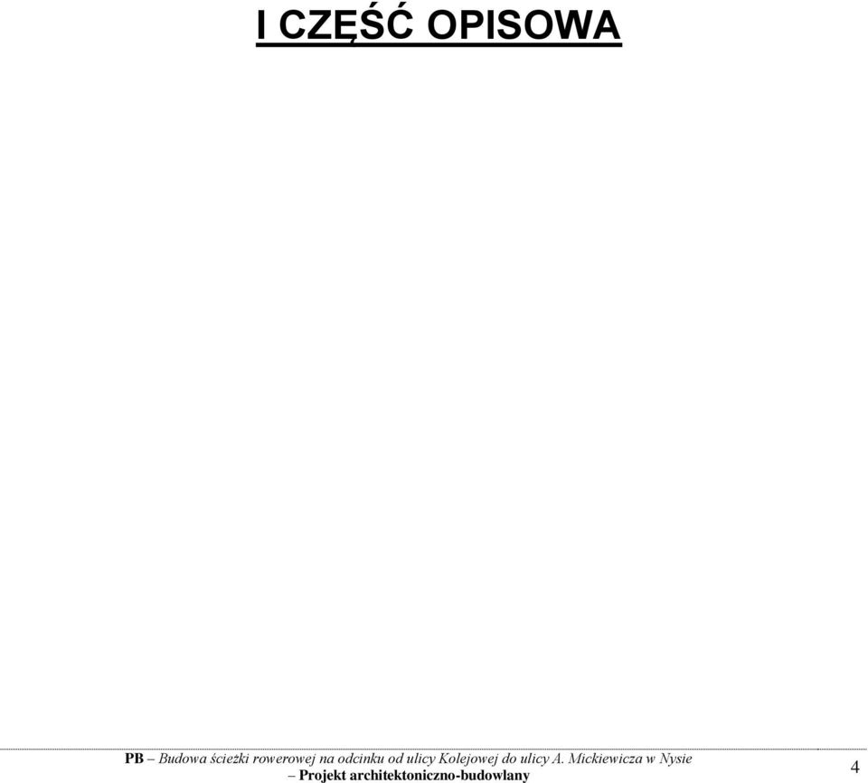 Kolejowej do ulicy A.