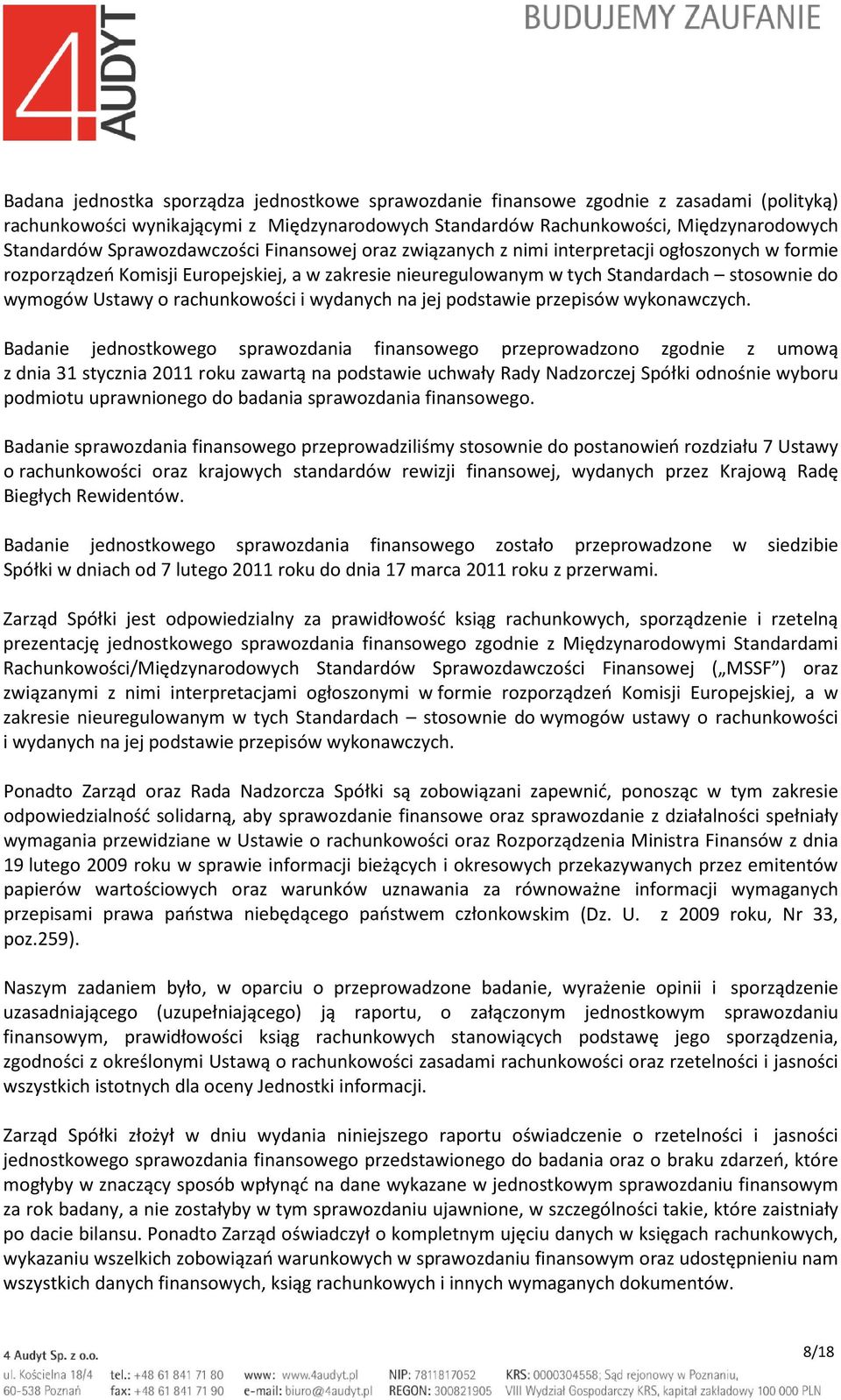 rachunkowości i wydanych na jej podstawie przepisów wykonawczych.