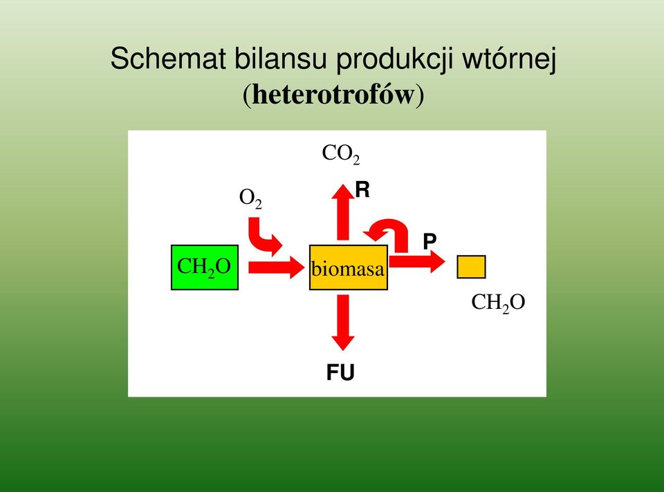 (heterotrofów) CO 2 O