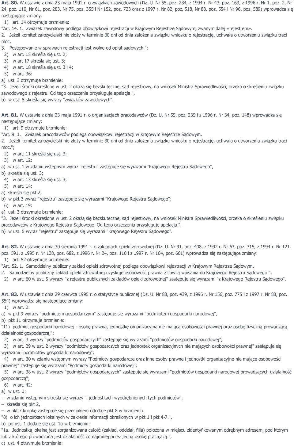 2. Jeżeli komitet założycielski nie złoży w terminie 30 dni od dnia założenia związku wniosku o rejestrację, uchwała o utworzeniu związku traci moc. 3. Postępowanie w sprawach rejestracji jest wolne od opłat sądowych.