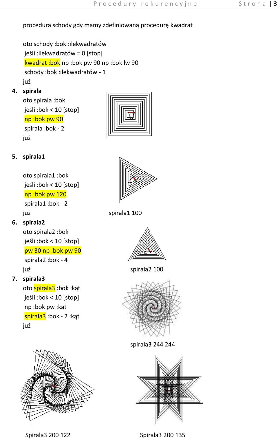 spirala oto spirala :bok np :bok pw 90 spirala :bok - 2 spirala 100 5.