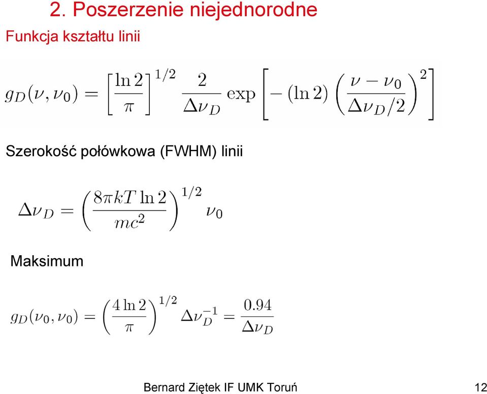 Szerokość połówkowa (FWHM)