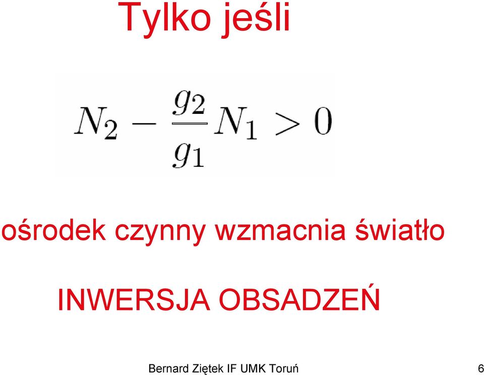 światło INWERSJA