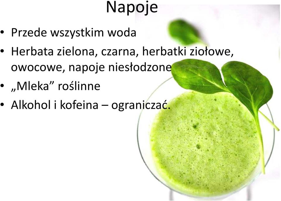 ziołowe, owocowe, napoje