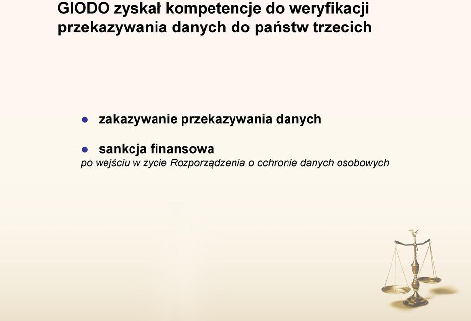 zakazywanie przekazywania danych sankcja