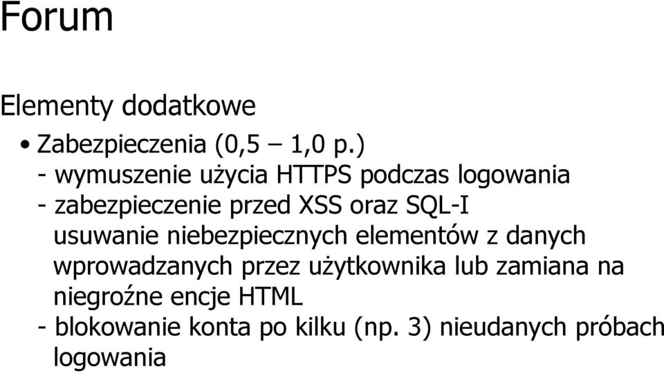 XSS oraz SQL-I usuwanie niebezpiecznych elementów z danych