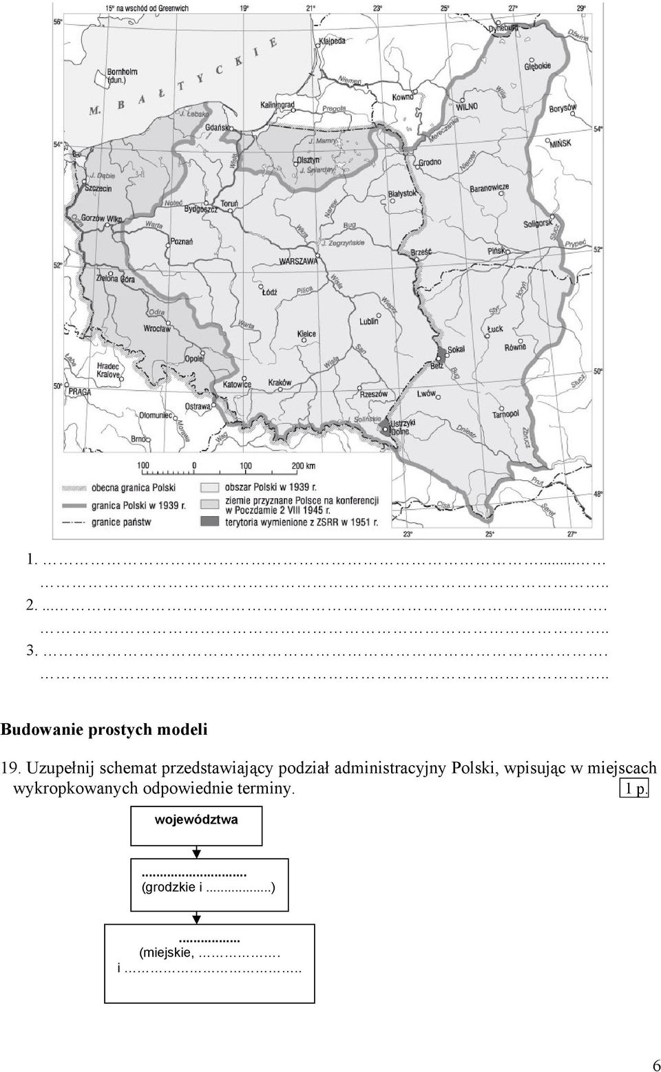 Polski, wpisując w miejscach wykropkowanych odpowiednie