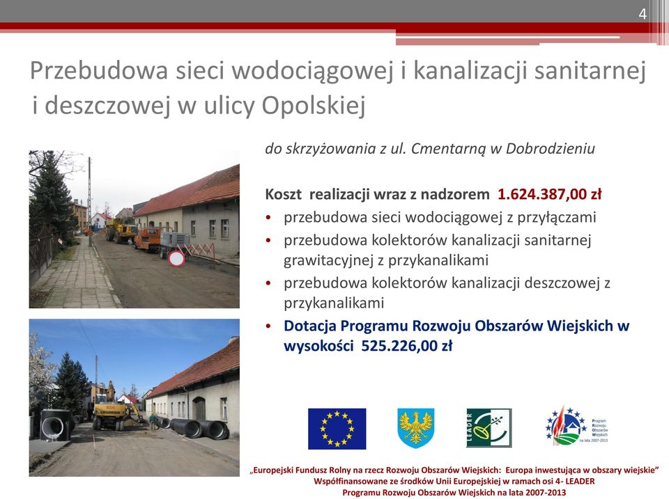 387,00 zł przebudowa sieci wodociągowej z przyłączami przebudowa kolektorów kanalizacji sanitarnej grawitacyjnej z przykanalikami przebudowa kolektorów kanalizacji