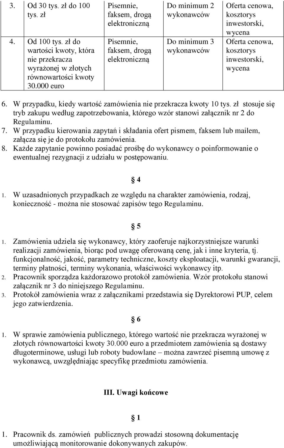 kosztorys inwestorski, wycena 6. W przypadku, kiedy wartość zamówienia nie przekracza kwoty 10 tys.