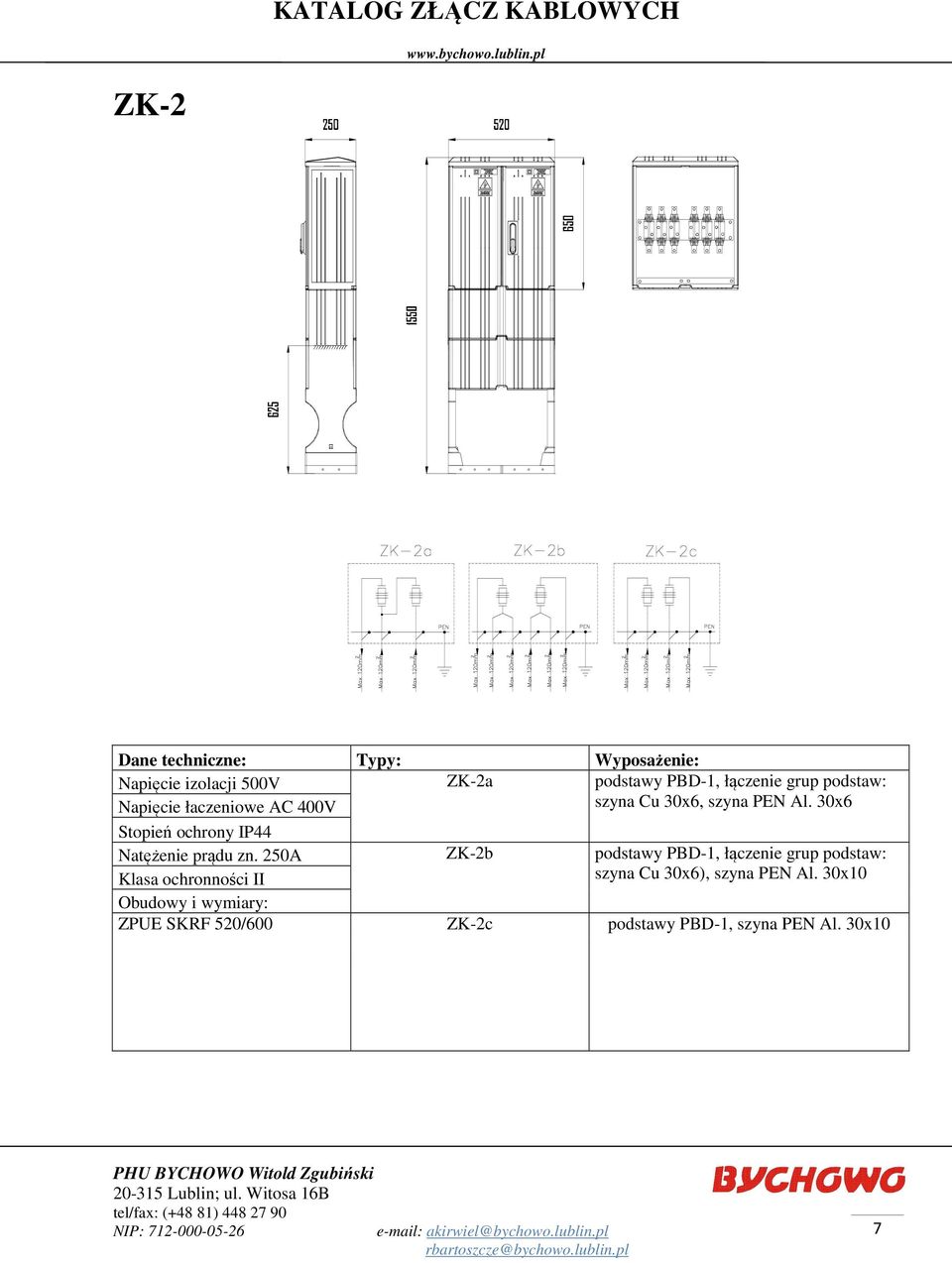 Al. 30x6 podstawy PBD-1, łączenie grup podstaw: ZPUE SKRF 520/600