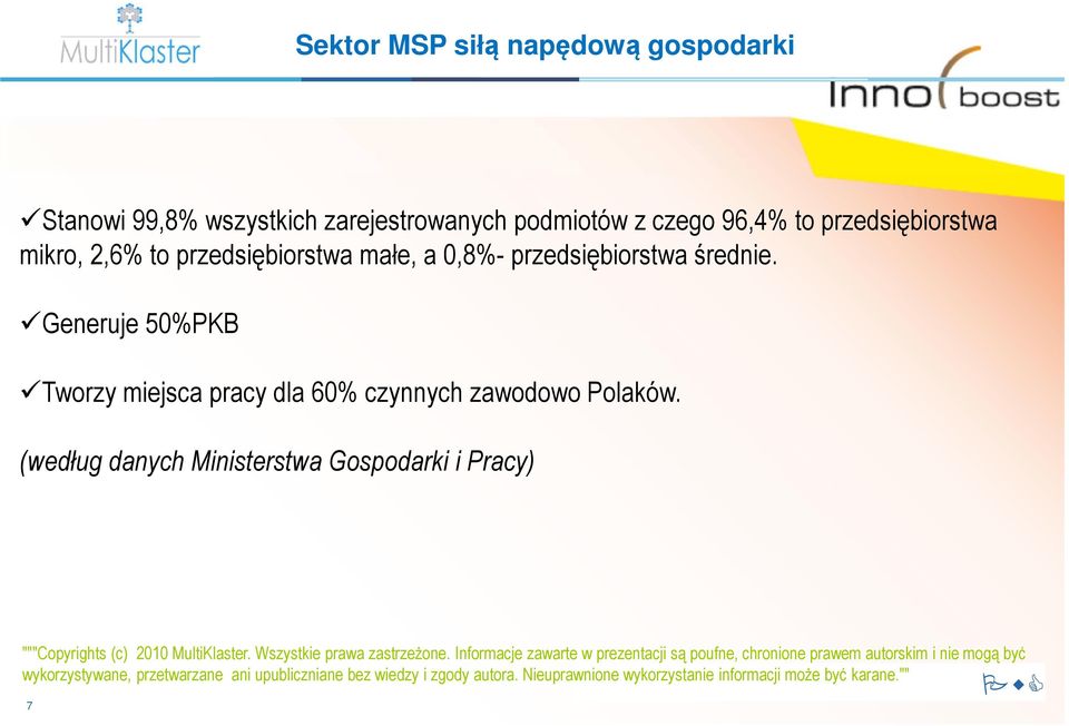 (według danych Ministerstwa Gospodarki i Pracy) """Copyrights (c) 2010 MultiKlaster. Wszystkie prawa zastrzeżone.