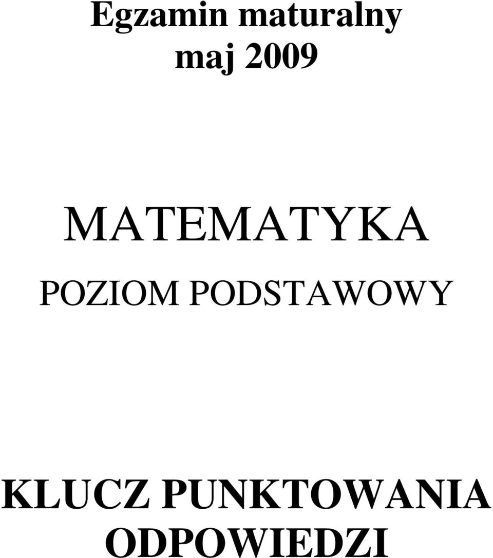 POZIOM PODSTAWOWY