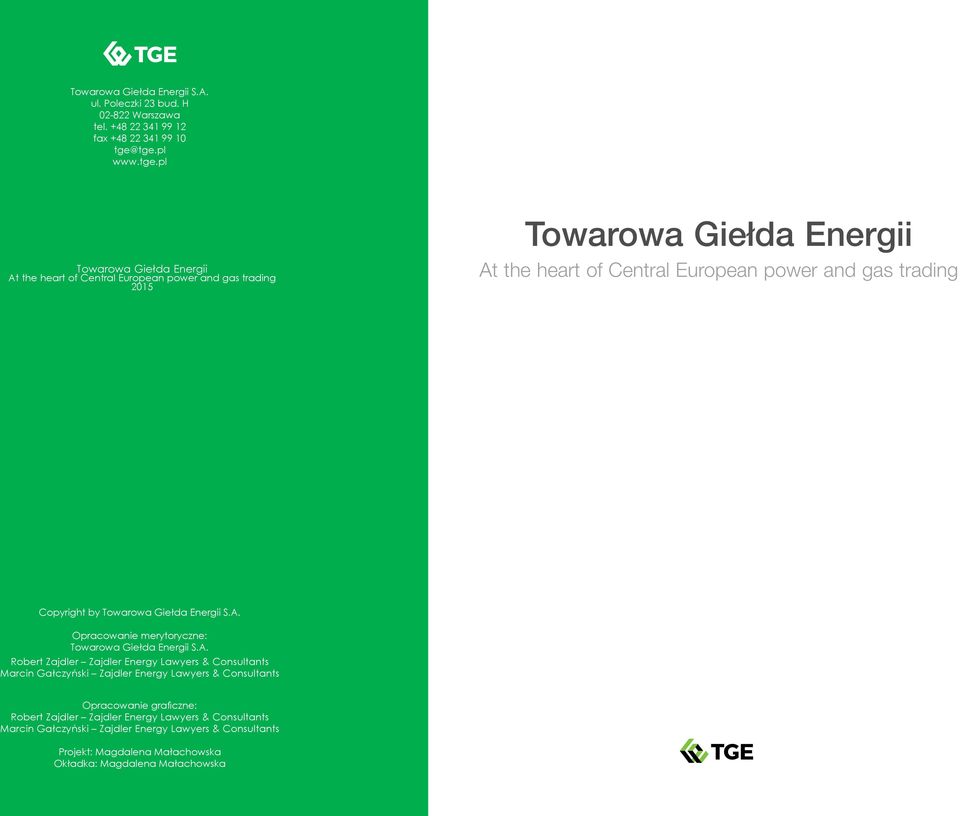 trading Copyright by Towarowa Giełda Energii S.A.