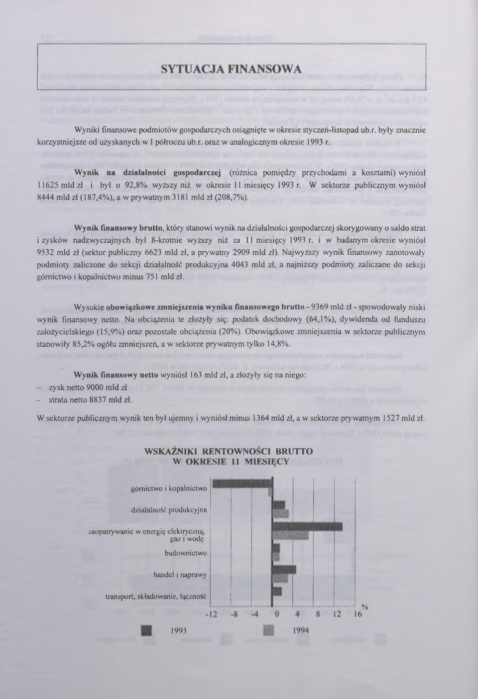 W sektorze pulicznym wyniósł 8444 mld zł (187,4%), w prywtnym 3181 mld zł (208,7%).