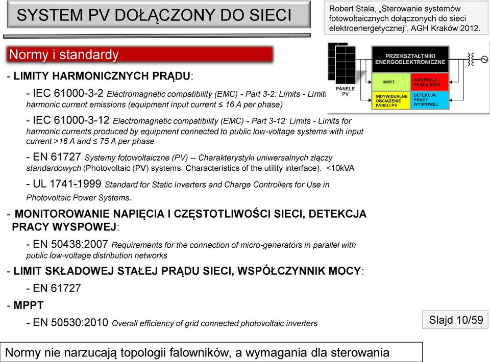with input current >16 A and 75 A per phase - EN 61727 Systemy fotowoltaiczne (PV) -- Charakterystyki uniwersalnych złączy standardowych (Photovoltaic (PV) systems.