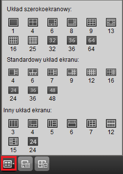 4.4 Widok pełnoekranowy. Aby włączyć widok pełnoekranowy należy kliknąć prawym klawiszem myszy na obrazie z kamery i wybrać opcję Pełny ekran.