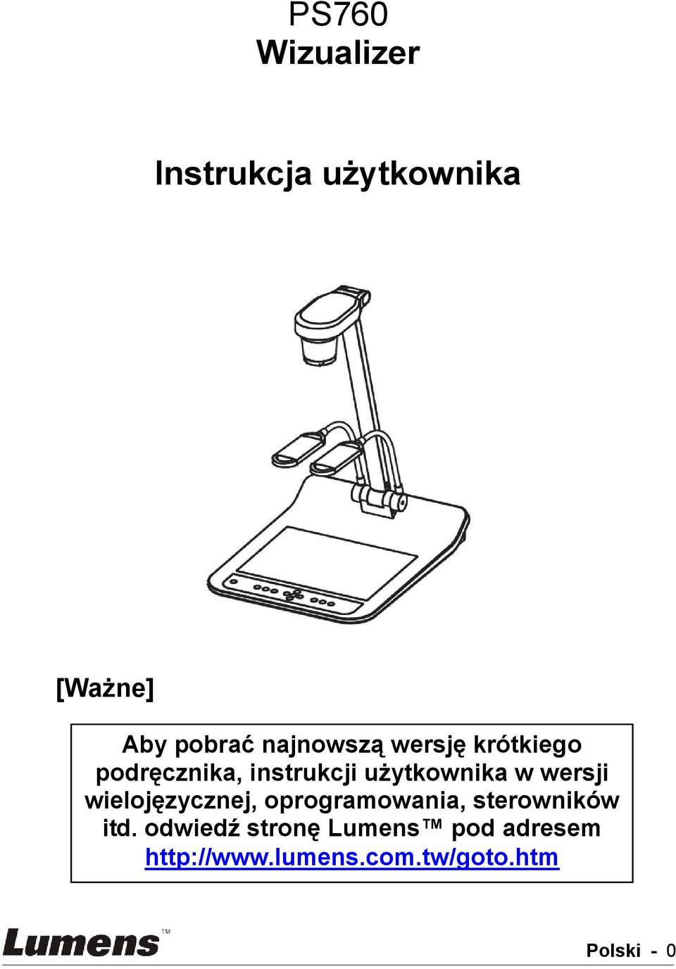 wersji wielojęzycznej, oprogramowania, sterowników itd.