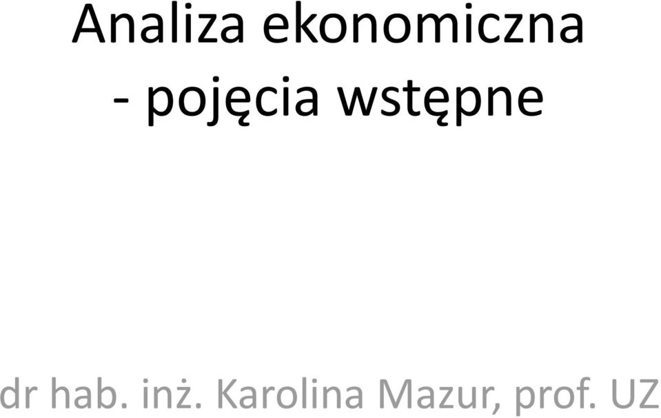 pojęcia wstępne dr