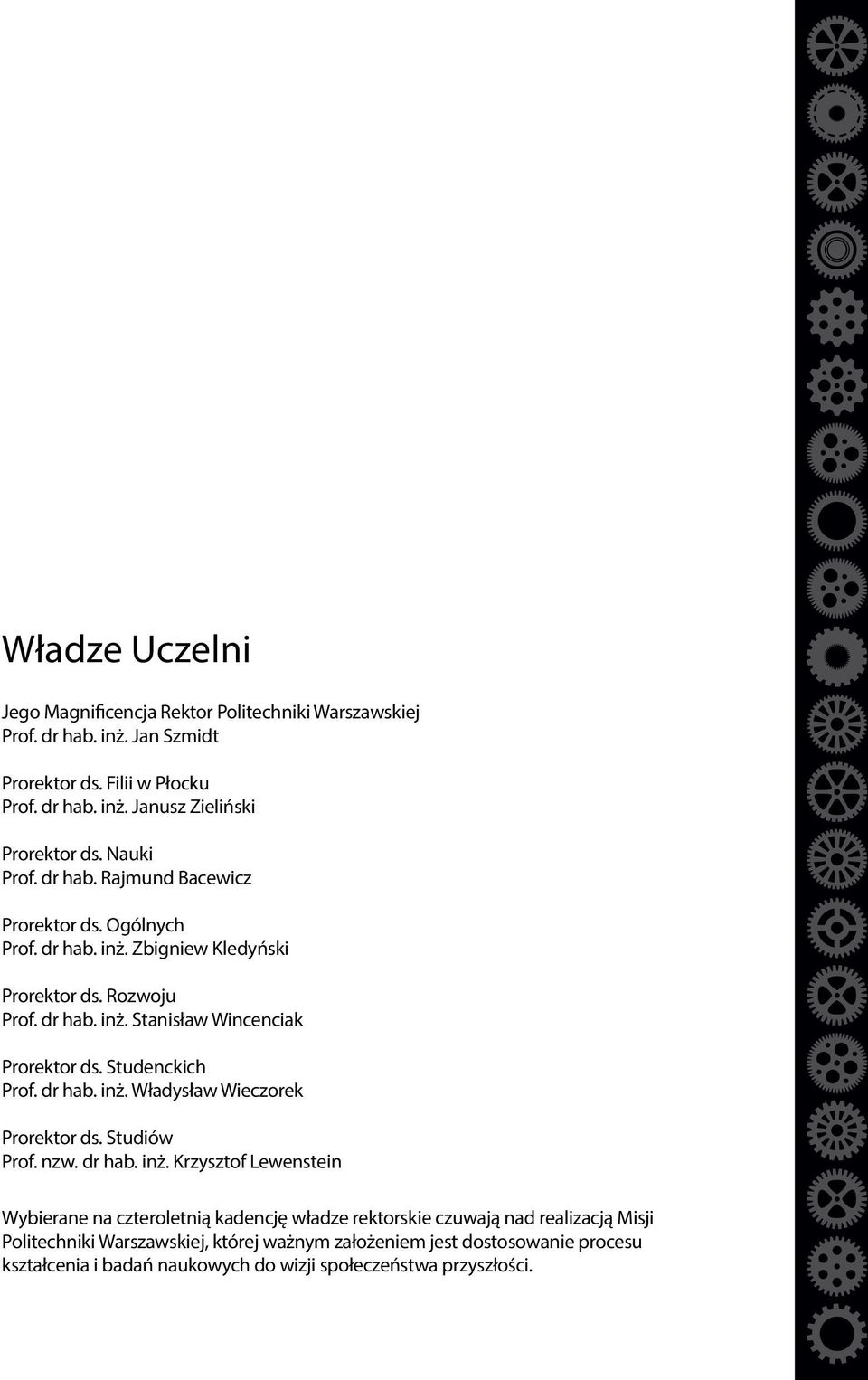 Studenckich Prof. dr hab. inż.