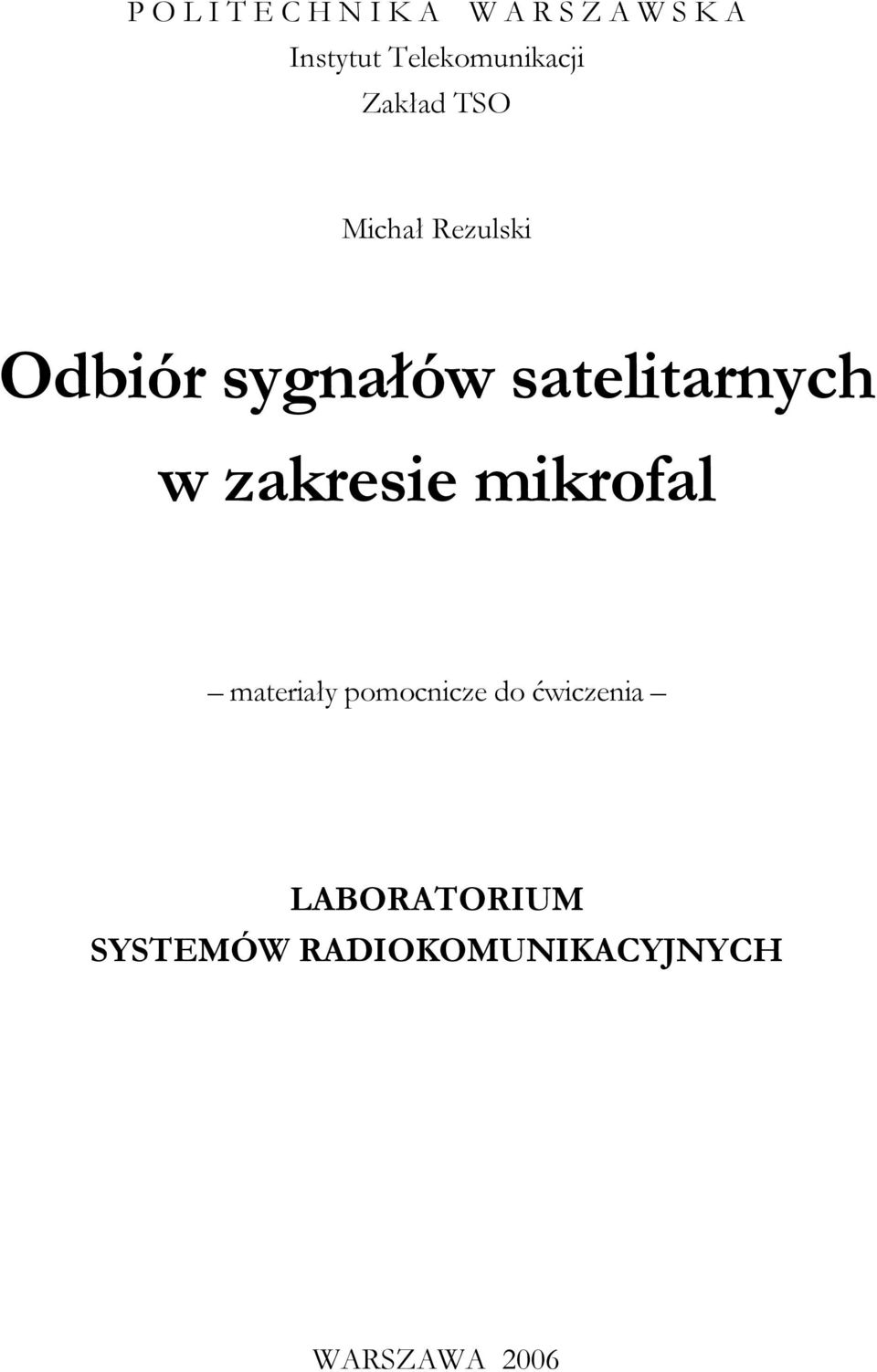 satelitanych w zakesie mikofal mateiały pomocnicze do