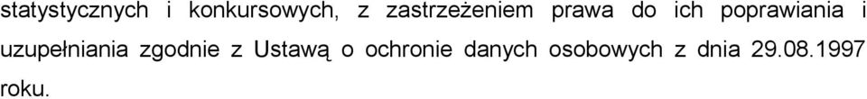 i uzupełniania zgodnie z Ustawą o