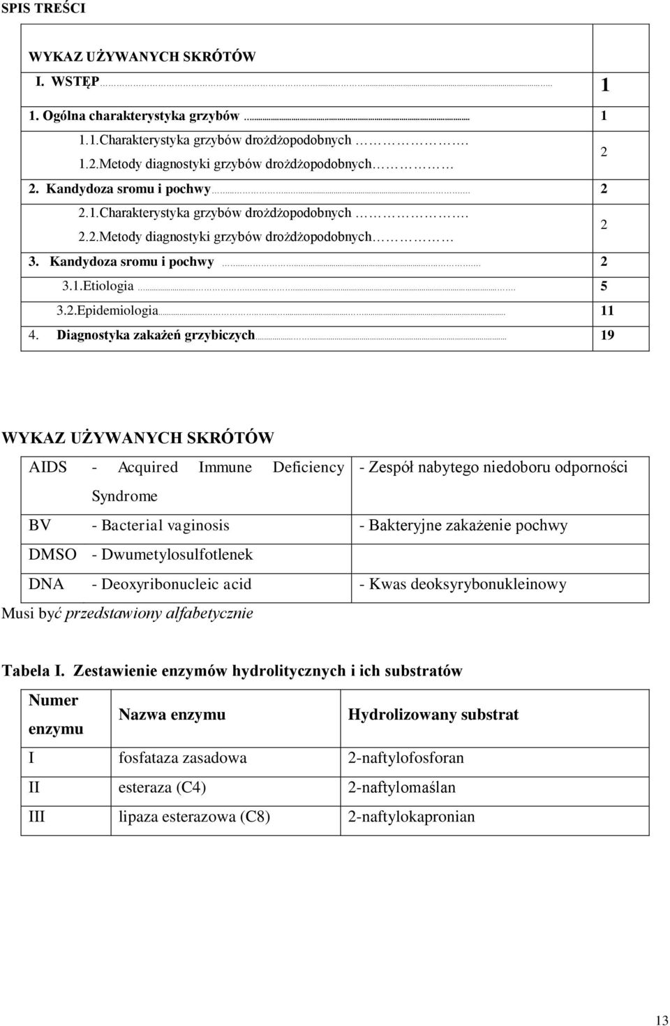 2.Epidemiologia.............. 11 4. Diagnostyka zakażeń grzybiczych.
