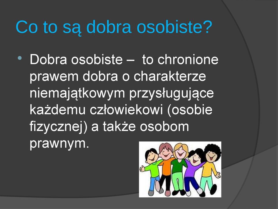 charakterze niemajątkowym przysługujące