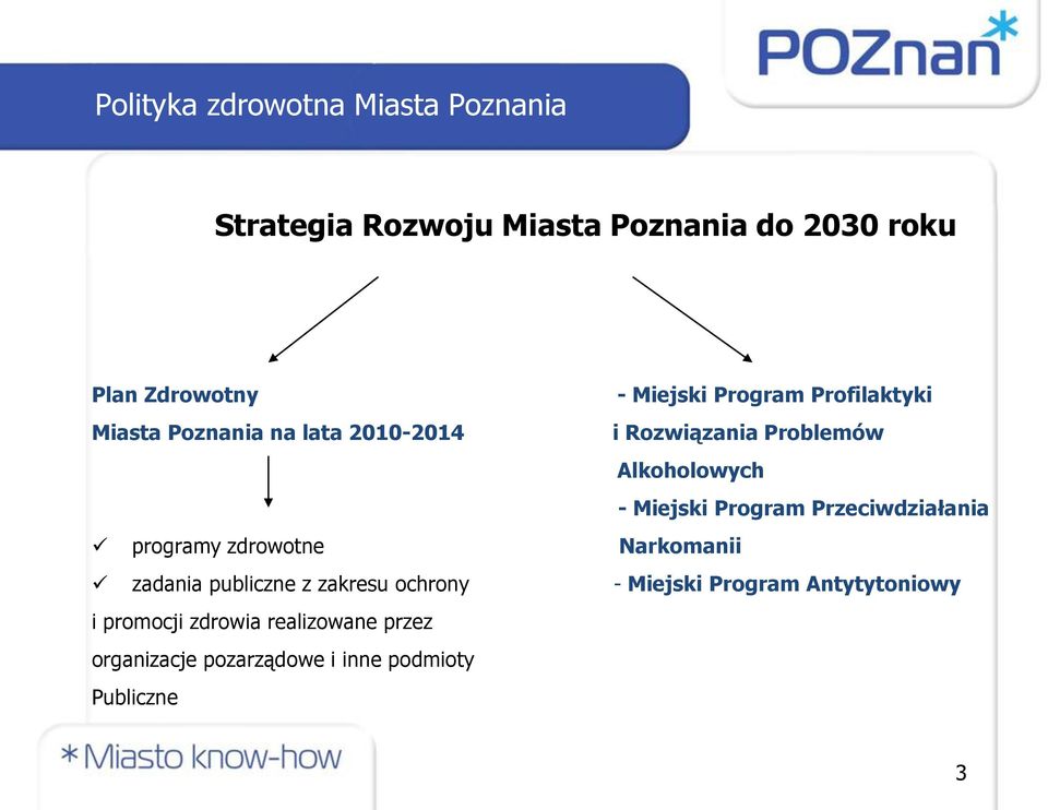 Miejski Program Przeciwdziałania programy zdrowotne Narkomanii zadania publiczne z zakresu ochrony -