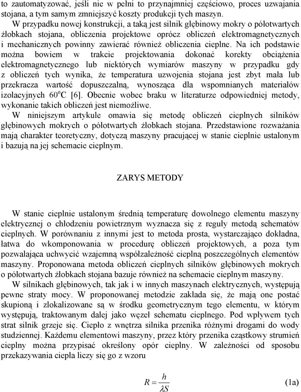 obliczenia cieplne.