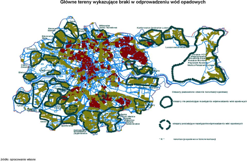 wykazujące braki w