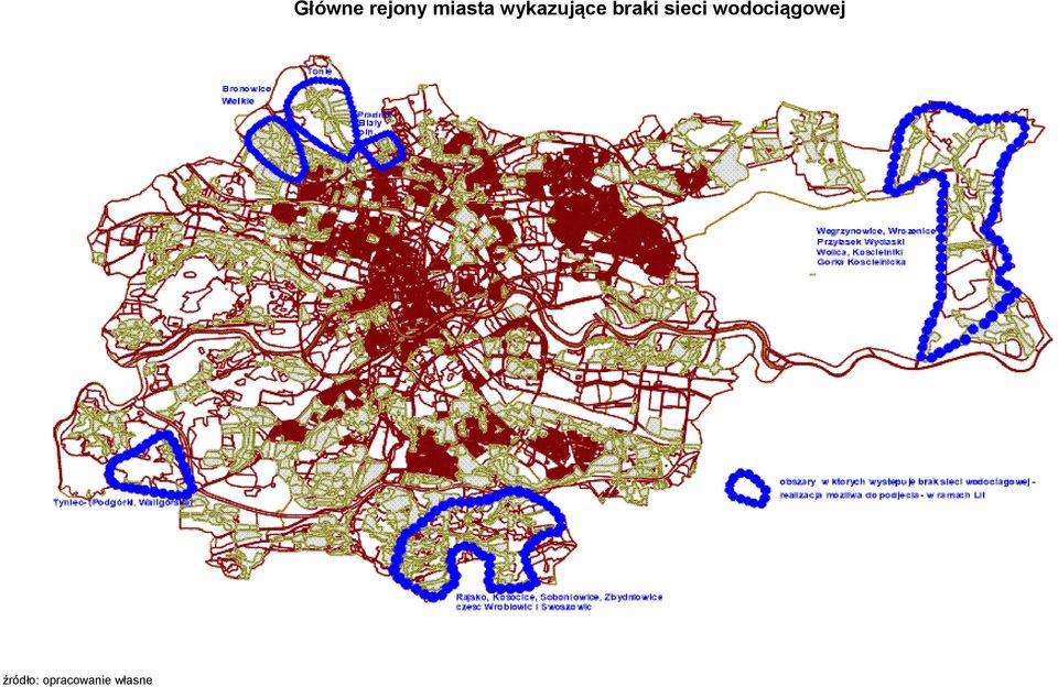 miasta wykazujące