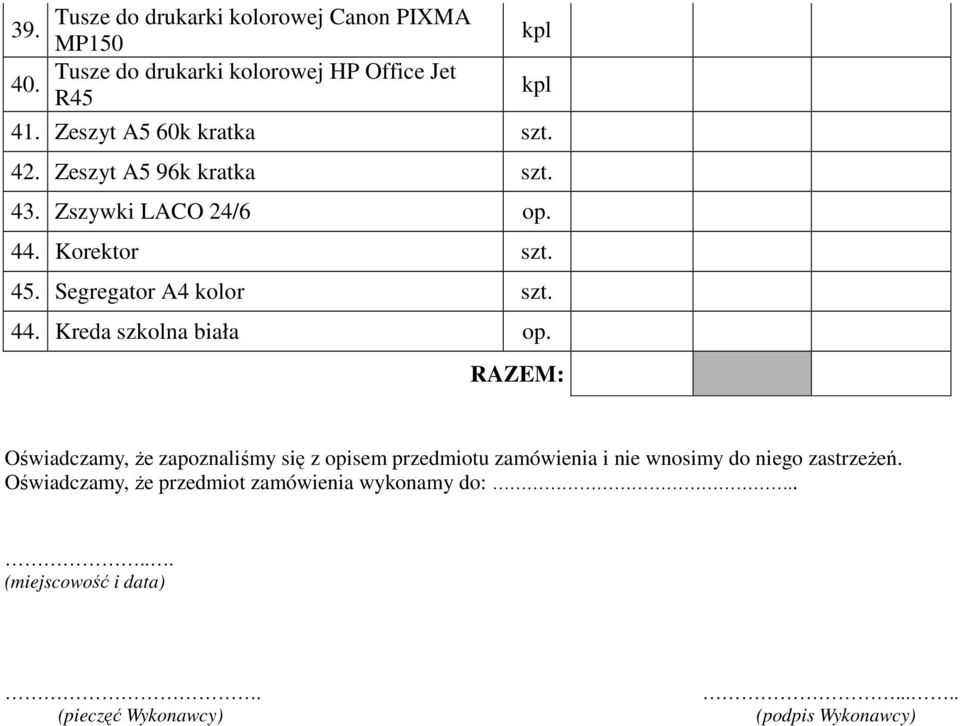 Kreda szkolna biała op.