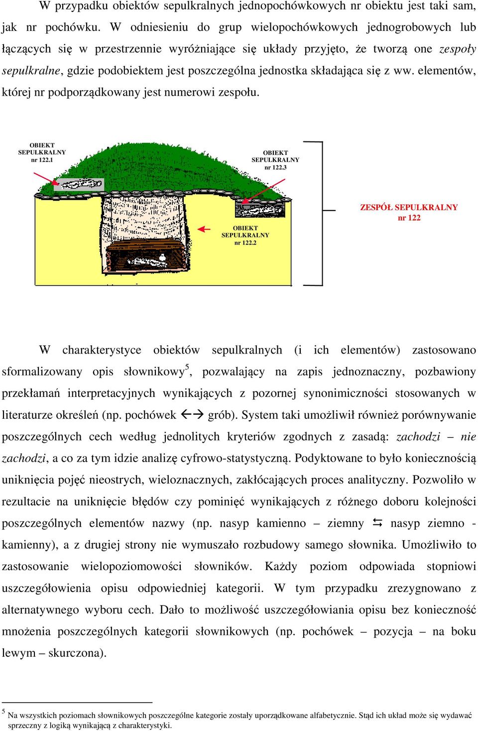 jednostka składająca się z ww. elementów, której nr podporządkowany jest numerowi zespołu. OBIEKT SEPULKRALNY nr 122.1 OBIEKT SEPULKRALNY nr 122.3 OBIEKT SEPULKRALNY nr 122.