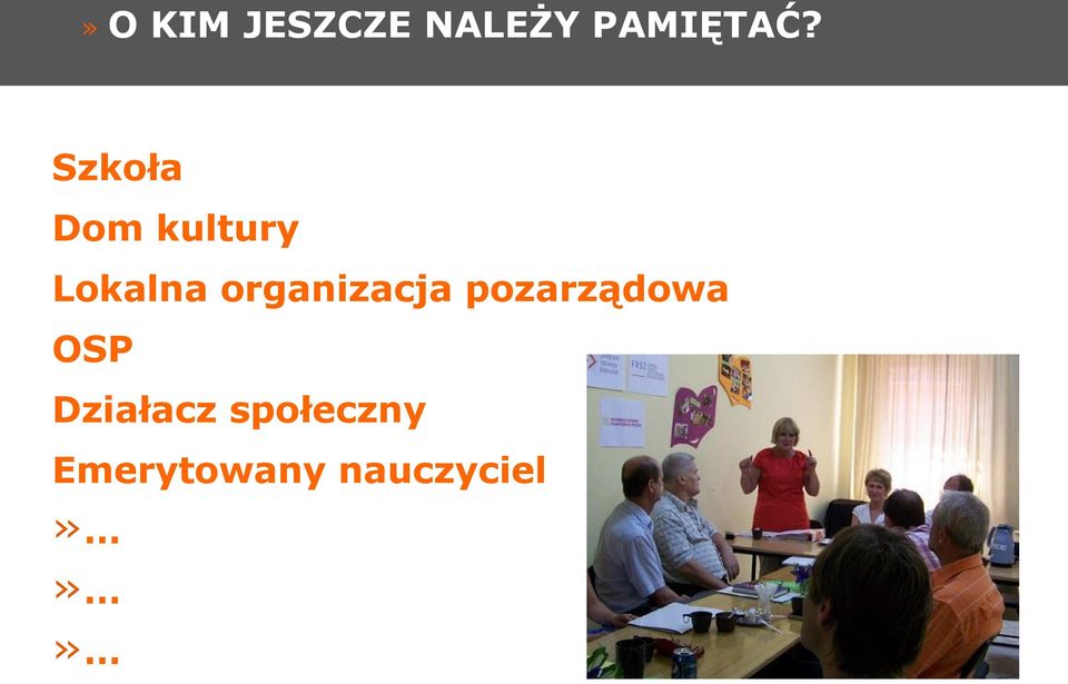 organizacja pozarządowa OSP