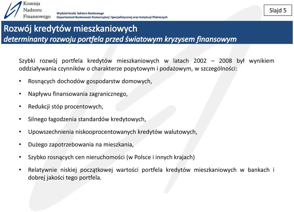 Upowszechnienia niskooprocentowanych walutowych, zapotrzebowania na mieszkania, Szybko cen (w