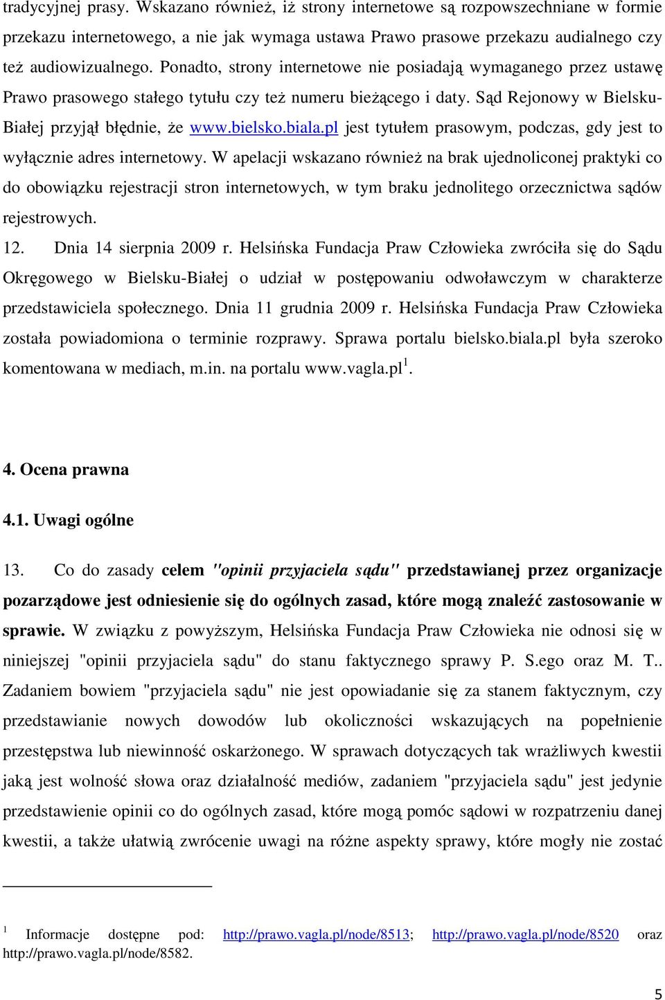 pl jest tytułem prasowym, podczas, gdy jest to wyłącznie adres internetowy.