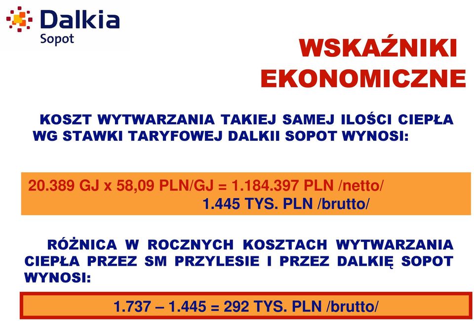 397 PLN /netto/ 1.445 TYS.