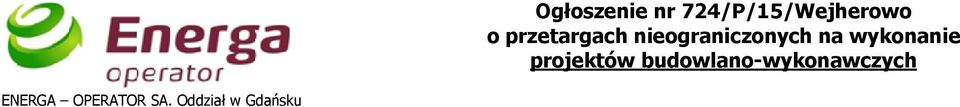 724/P/15/Wejherowo o przetargach