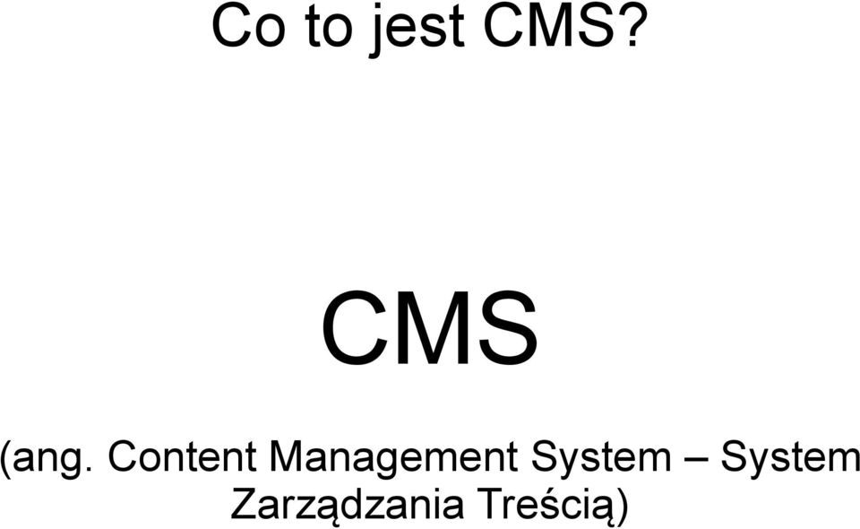 Content Management