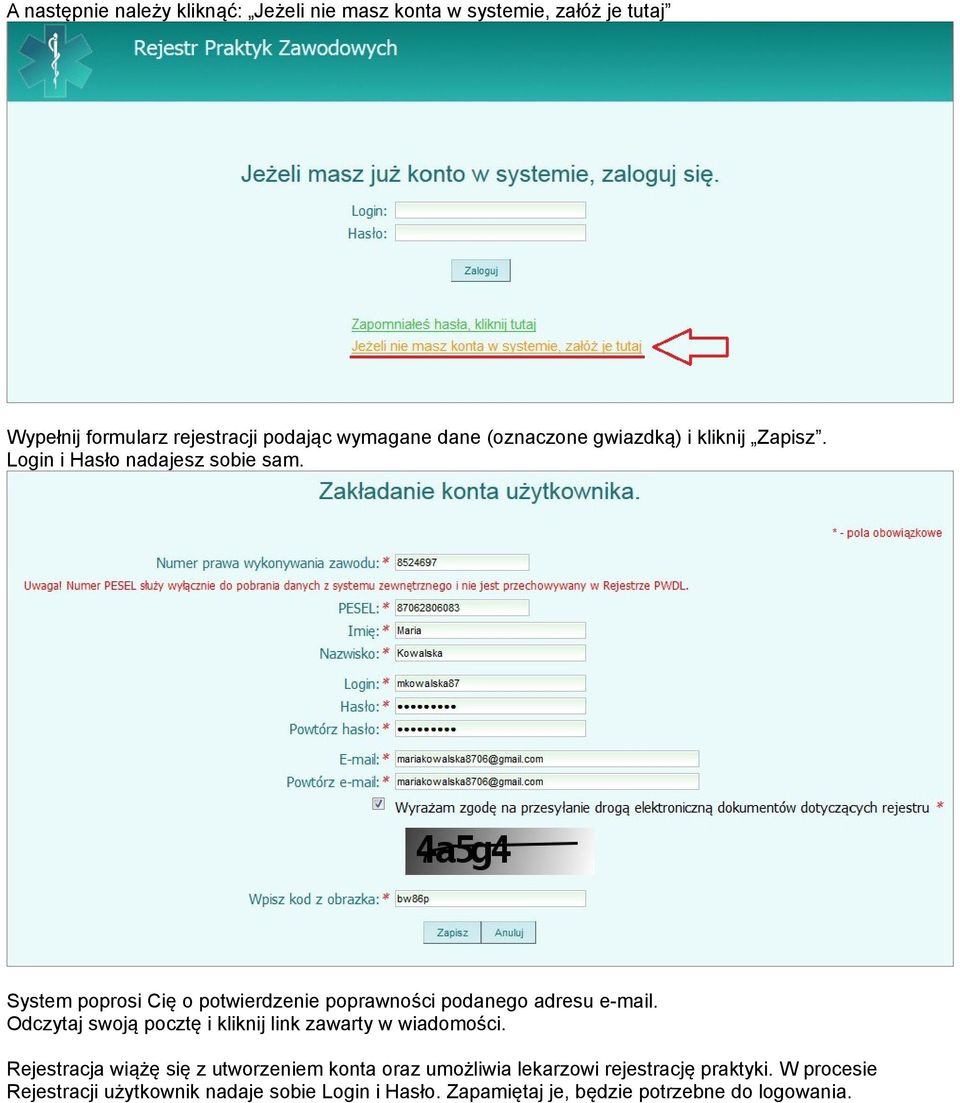 System poprosi Cię o potwierdzenie poprawności podanego adresu e-mail. Odczytaj swoją pocztę i kliknij link zawarty w wiadomości.