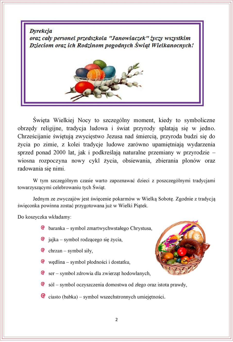 przemiany w przyrodzie wiosna rozpoczyna nowy cykl życia, obsiewania, zbierania plonów oraz radowania się nimi.