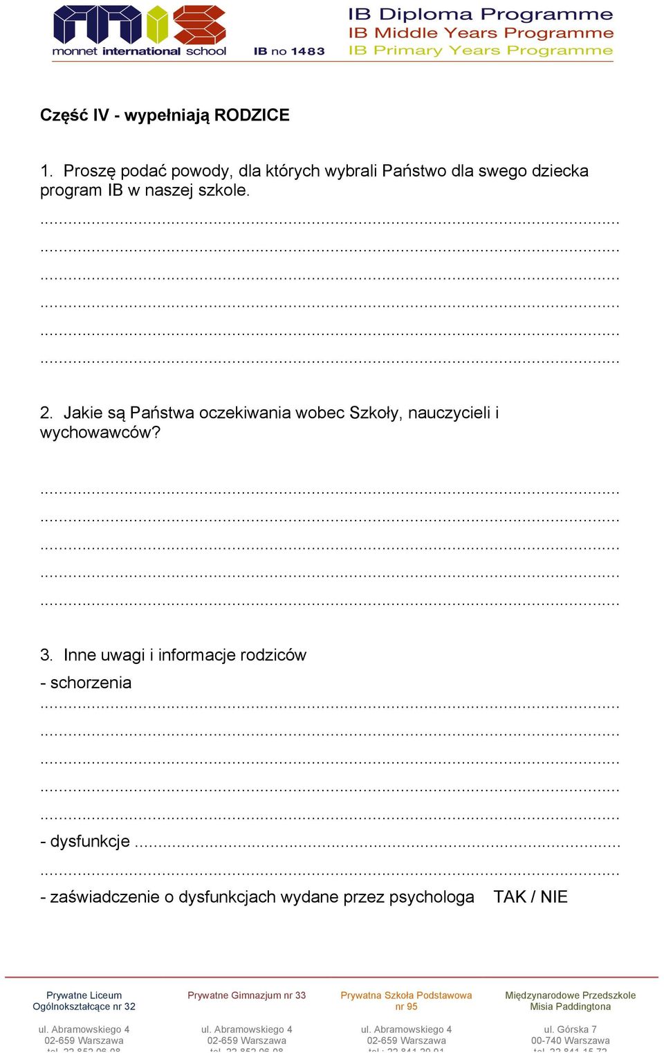 naszej szkole. 2.