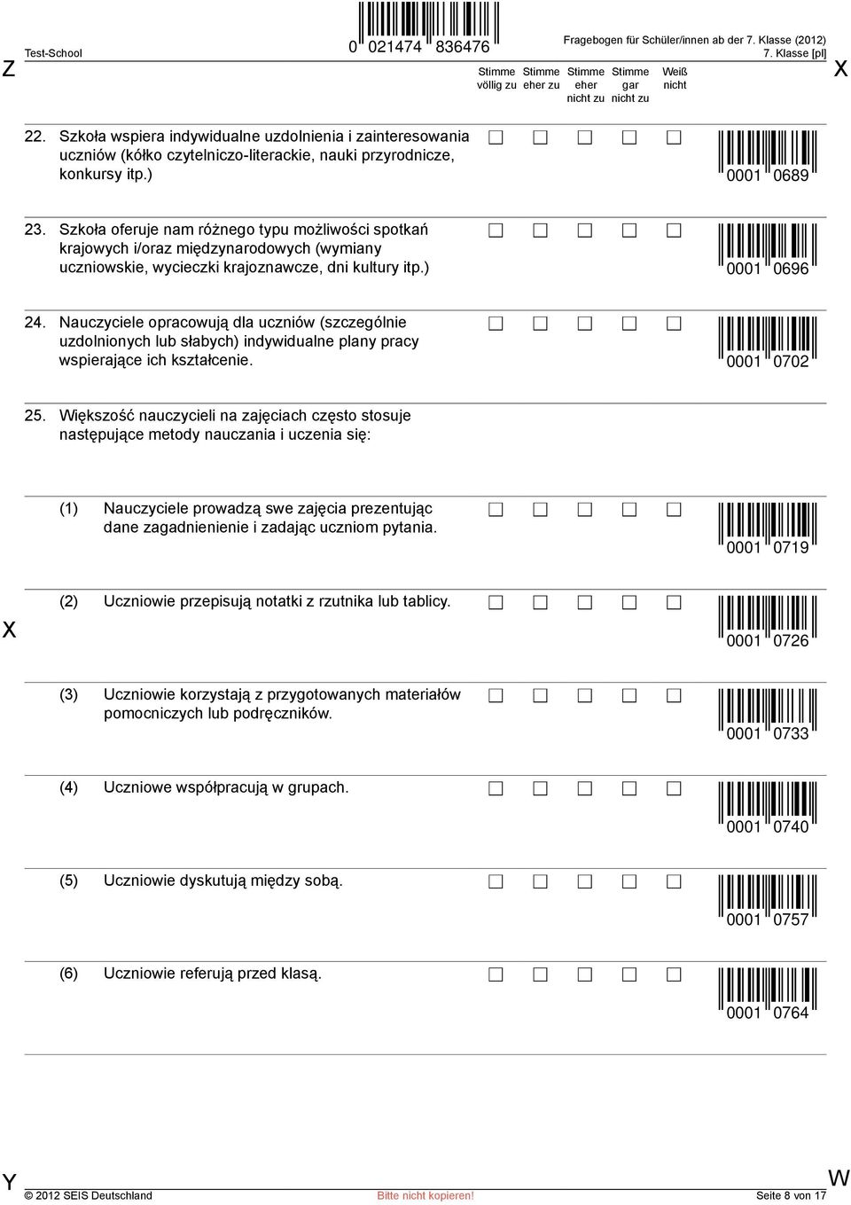 Nauczyciele opracowują dla uczniów (szczególnie uzdolnionych lub słabych) indywidualne plany pracy wspierające ich kształcenie. 0001 0702 25.