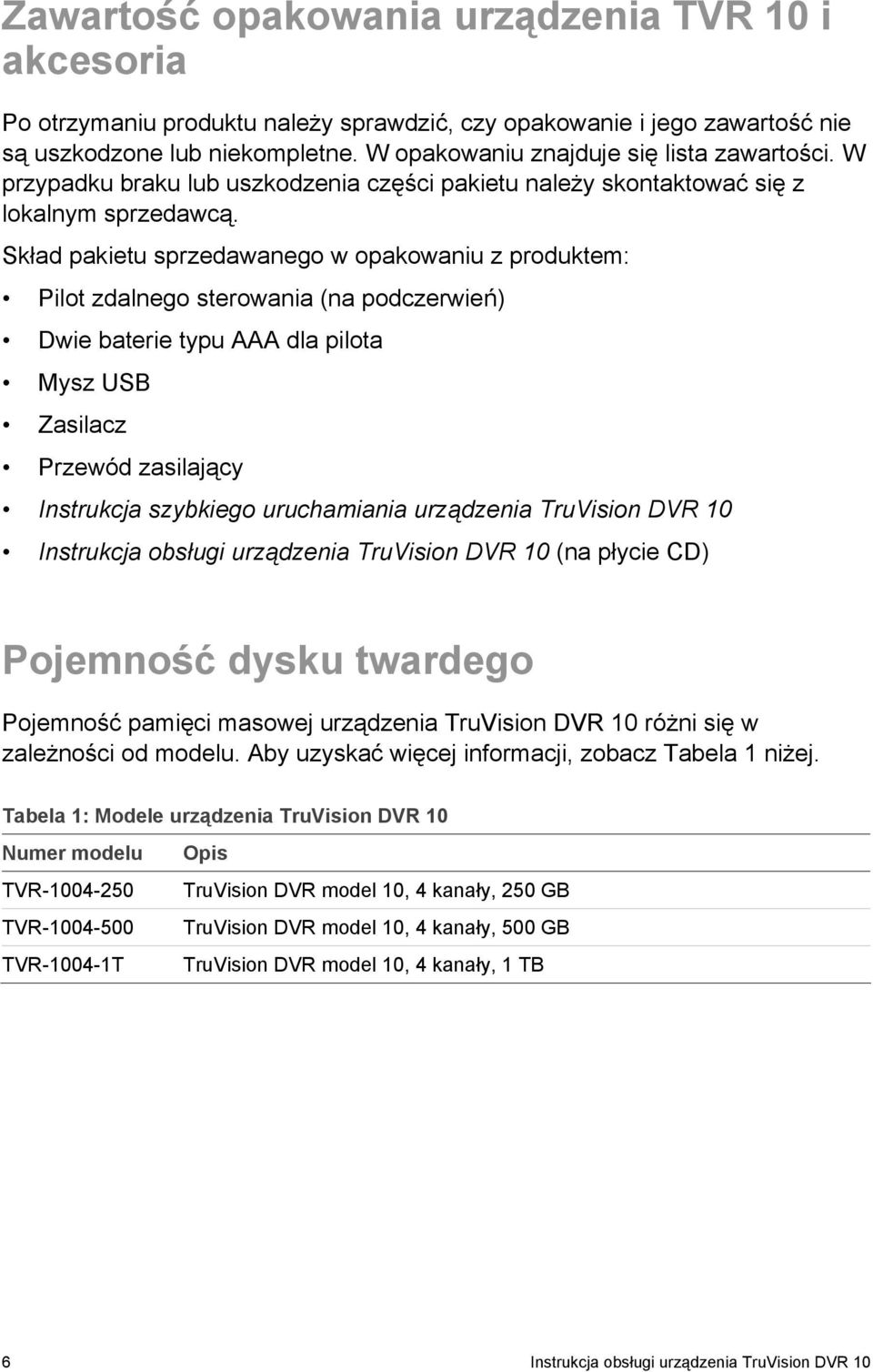 Skład pakietu sprzedawanego w opakowaniu z produktem: Pilot zdalnego sterowania (na podczerwień) Dwie baterie typu AAA dla pilota Mysz USB Zasilacz Przewód zasilający Instrukcja szybkiego