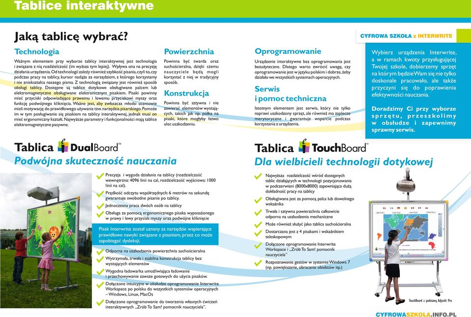 Od technologii zależy również szybkość pisania, czyli to, czy podczas pracy na tablicy, kursor nadąża za narzędziem, z którego korzystamy i nie zniekształca naszego pisma.