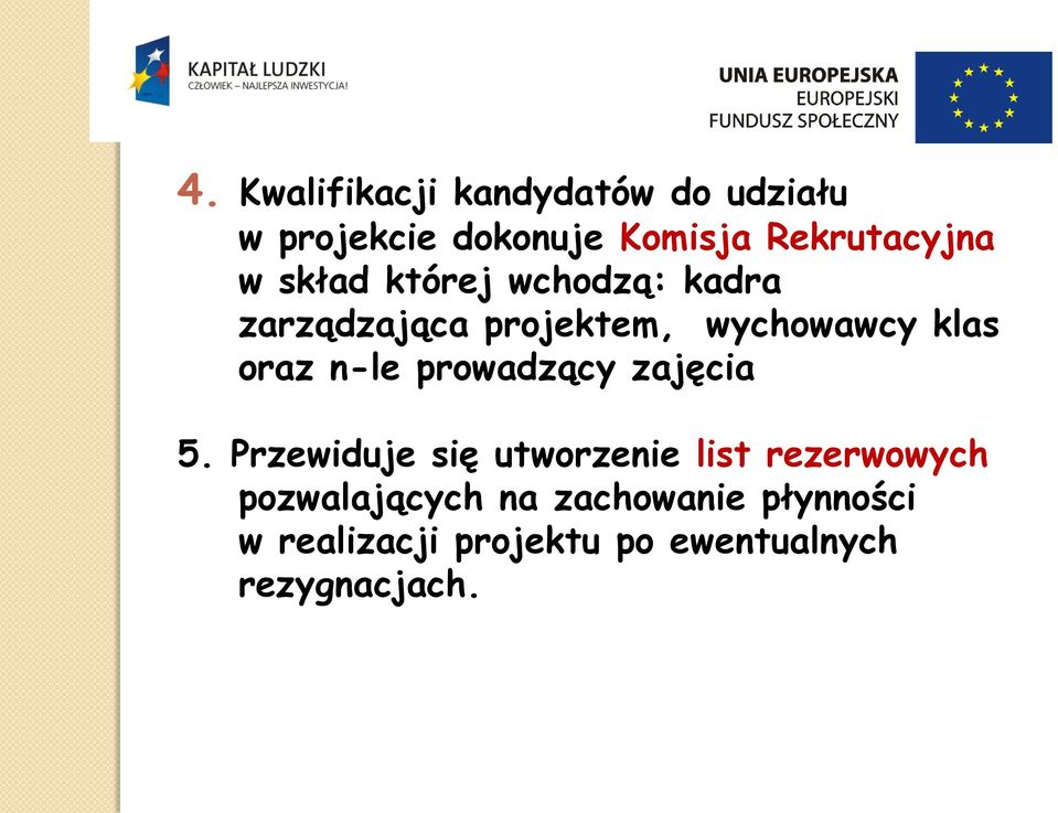 klas oraz n-le prowadzący zajęcia 5.