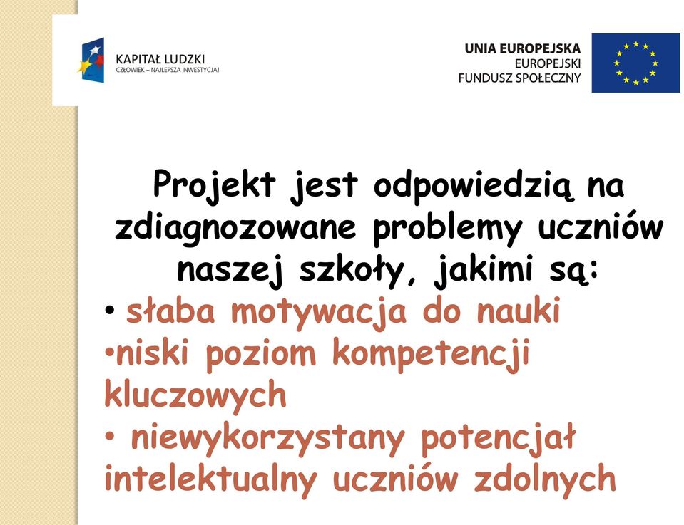 do nauki niski poziom kompetencji kluczowych