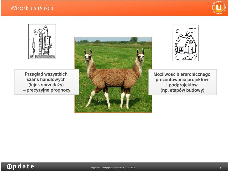 hierarchicznego prezentowania projektów i podprojektów