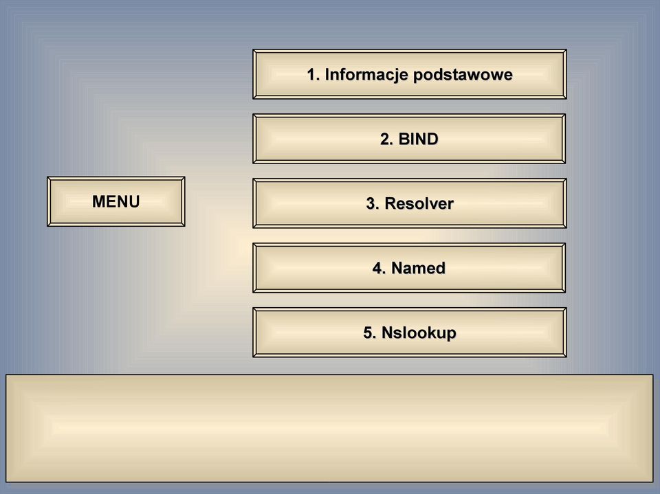 BIND MENU 3.