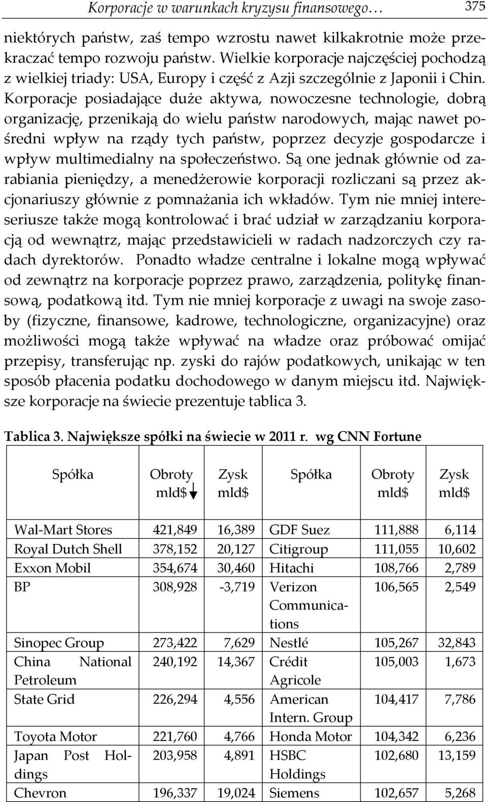 Korporacje posiadające duże aktywa, nowoczesne technologie, dobrą organizację, przenikają do wielu państw narodowych, mając nawet pośredni wpływ na rządy tych państw, poprzez decyzje gospodarcze i
